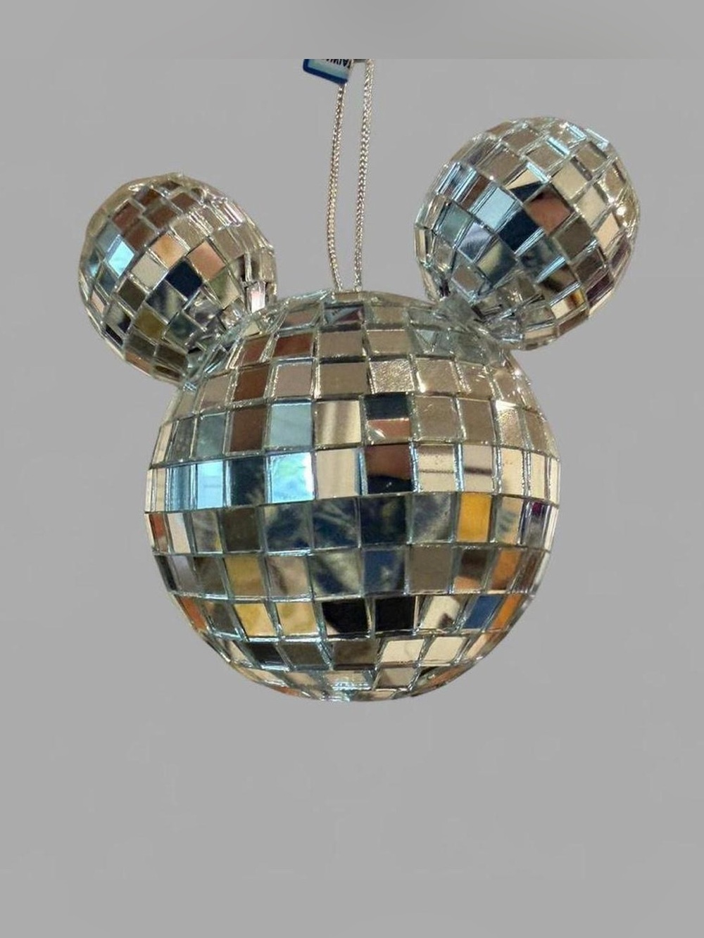 Silver Disco Ball Ornament